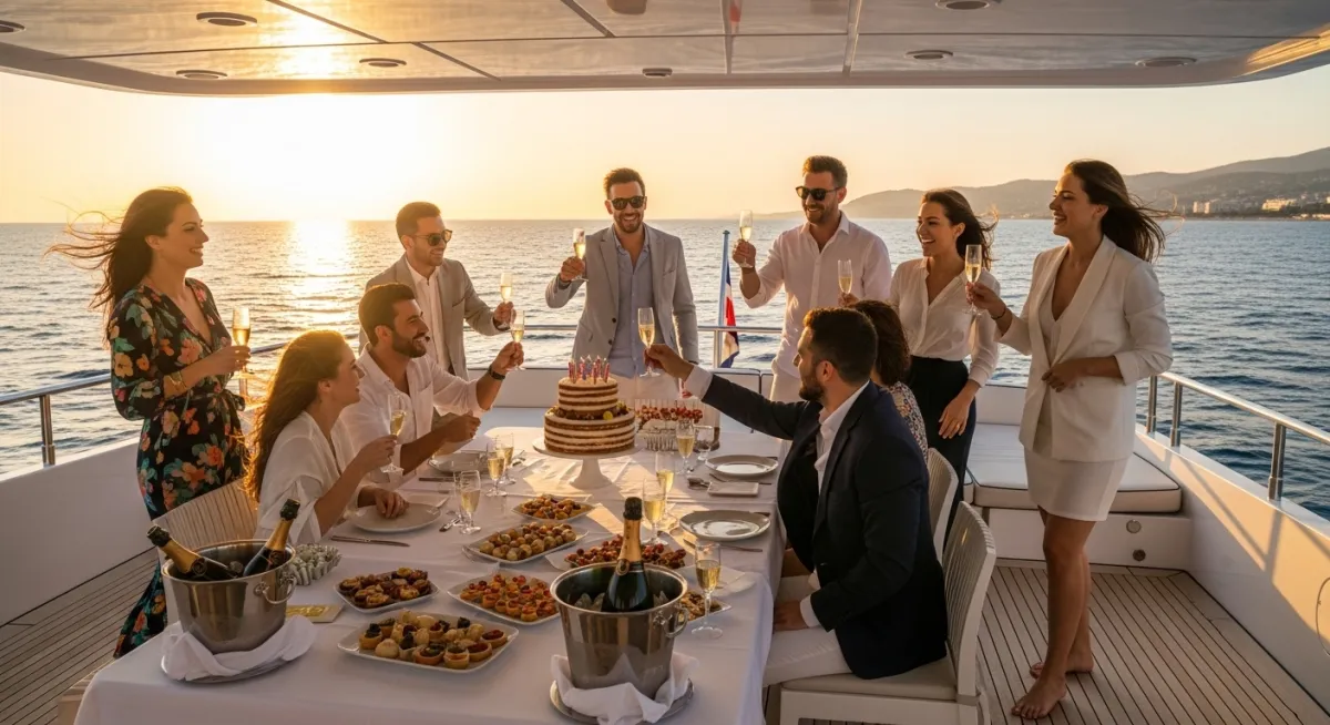 Private yacht party